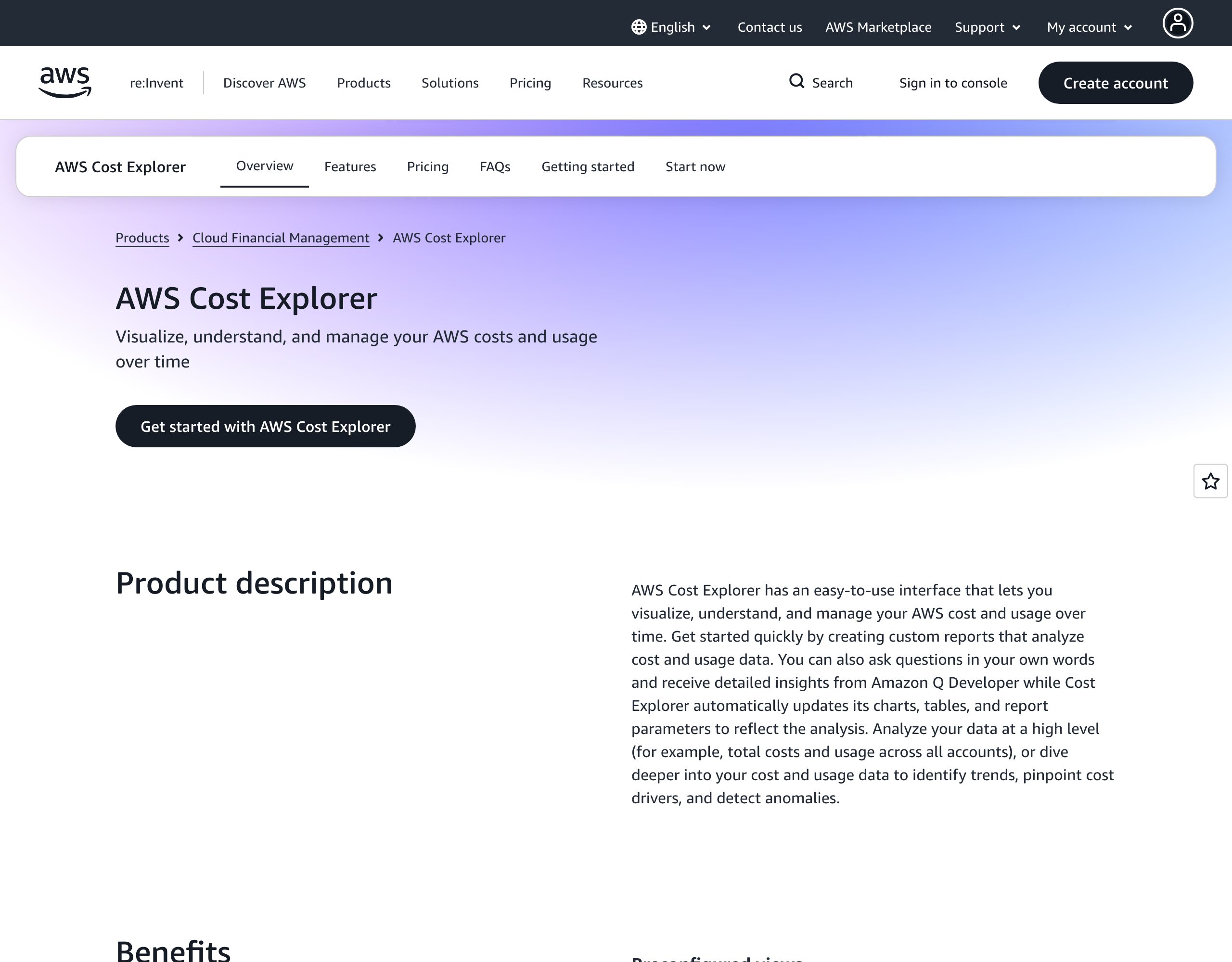 AWS Cost Explorer 公式ページ（Playwright実撮影、2026-06-15）