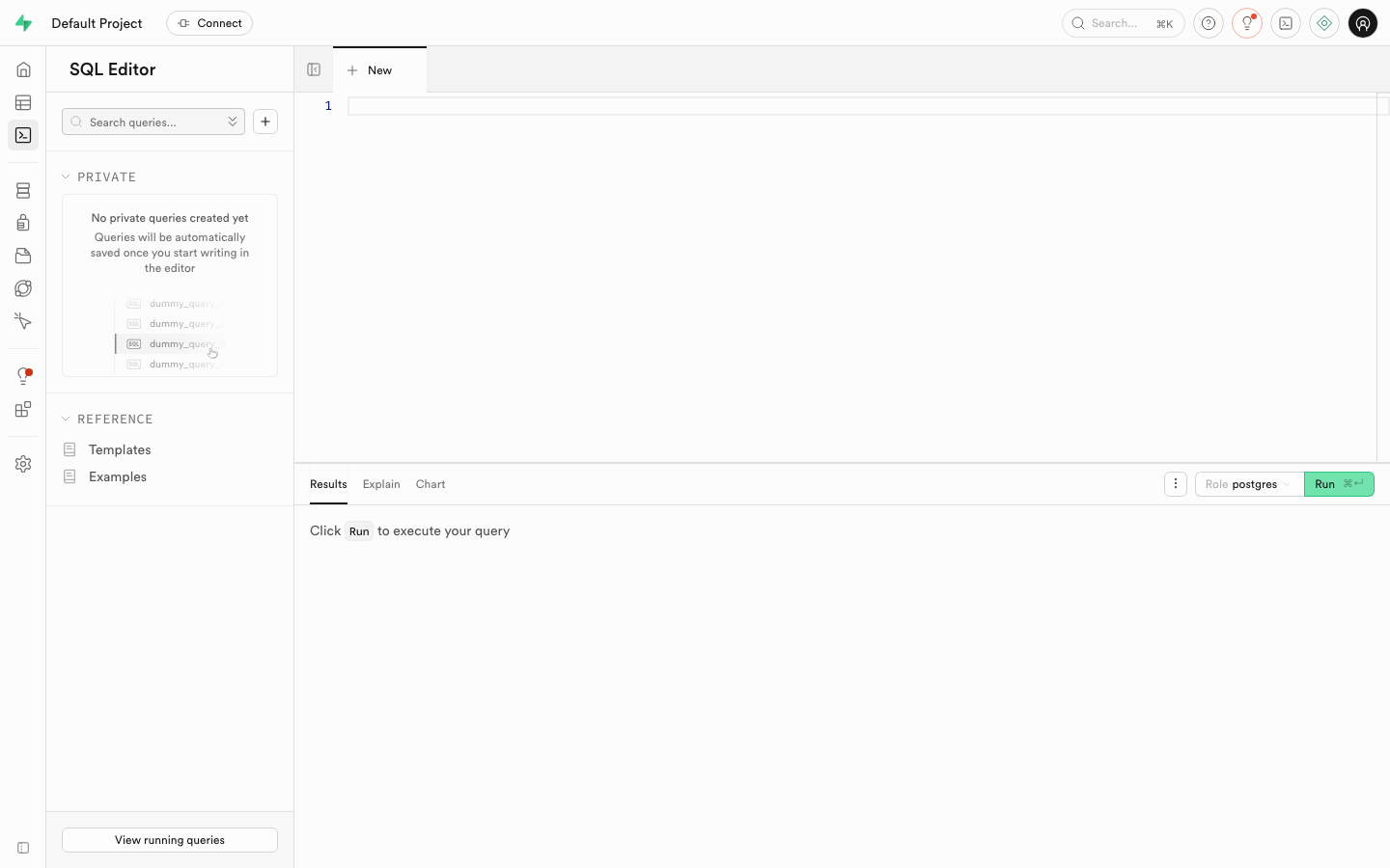 Supabase Studio SQL Editor(Playwright実撮影)