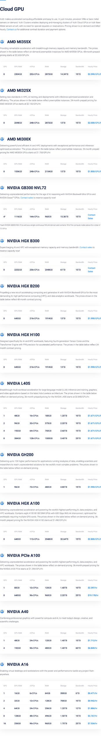 Vultr 料金ページ Cloud GPU セクション(Playwright実撮影 2026-06-14)