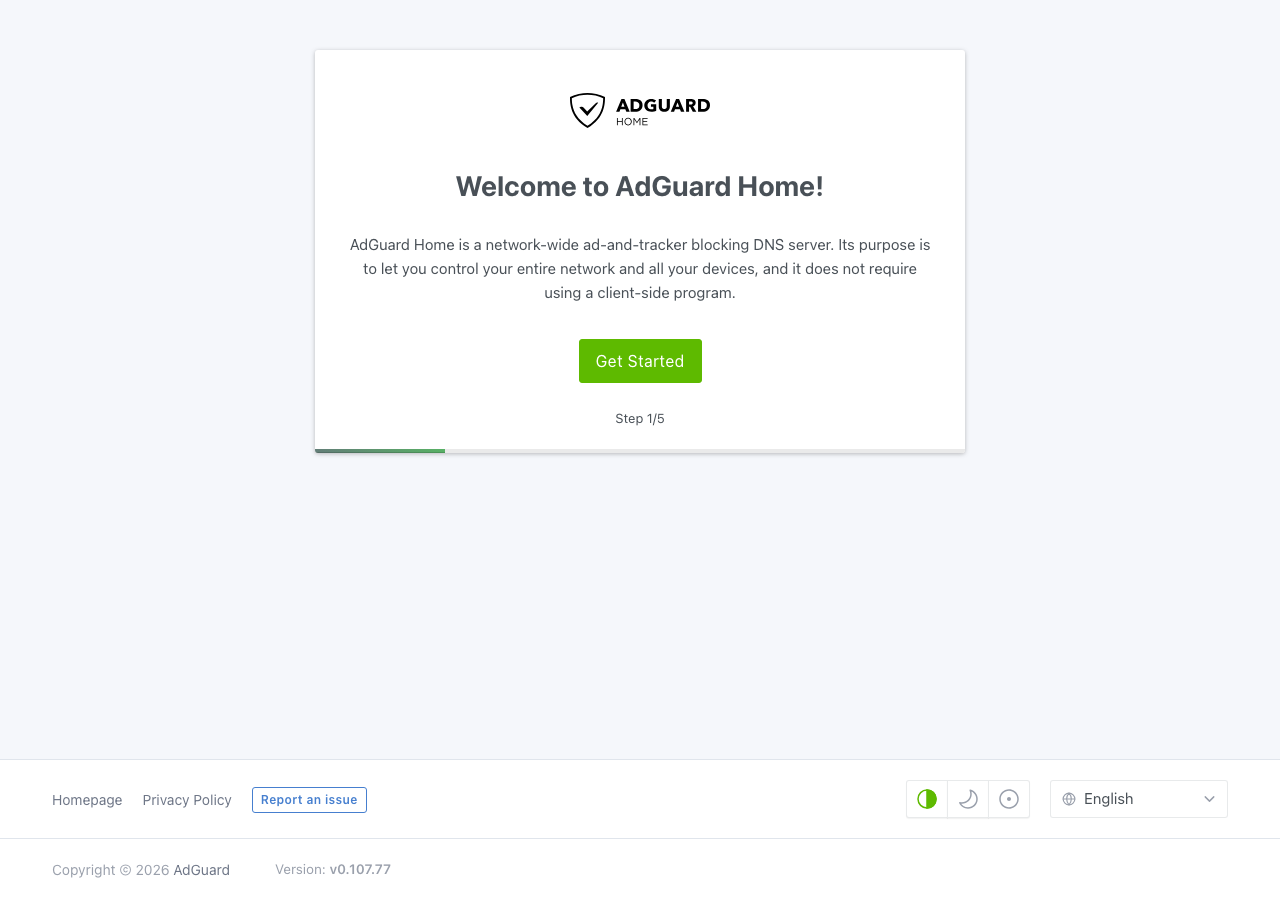 AdGuard Home セットアップウィザード Step 2（Playwright 実撮影）